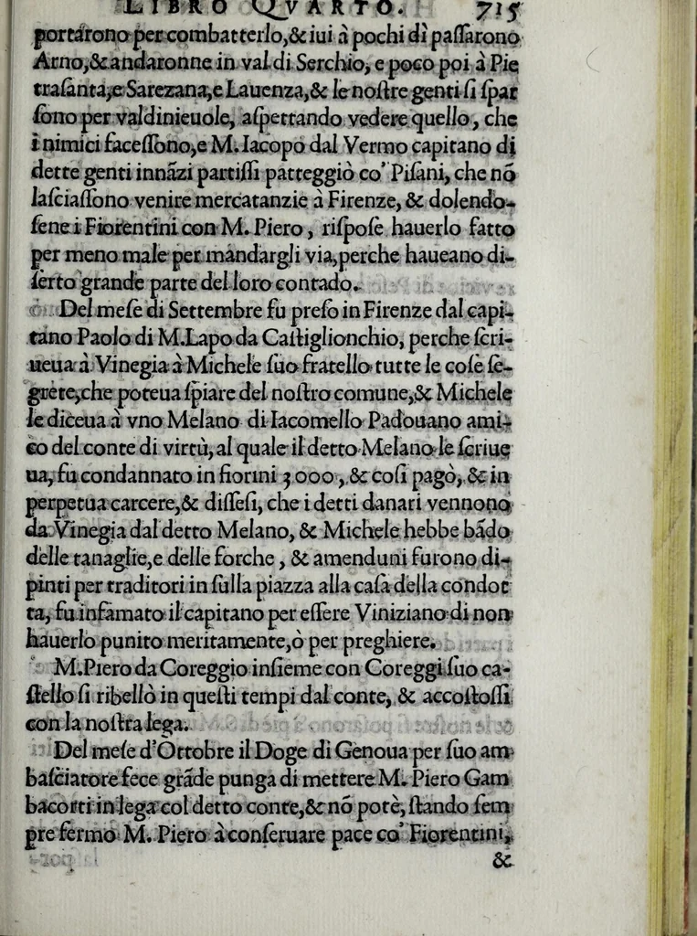 An illustration from Historia fiorentina, 1580, leaf 831