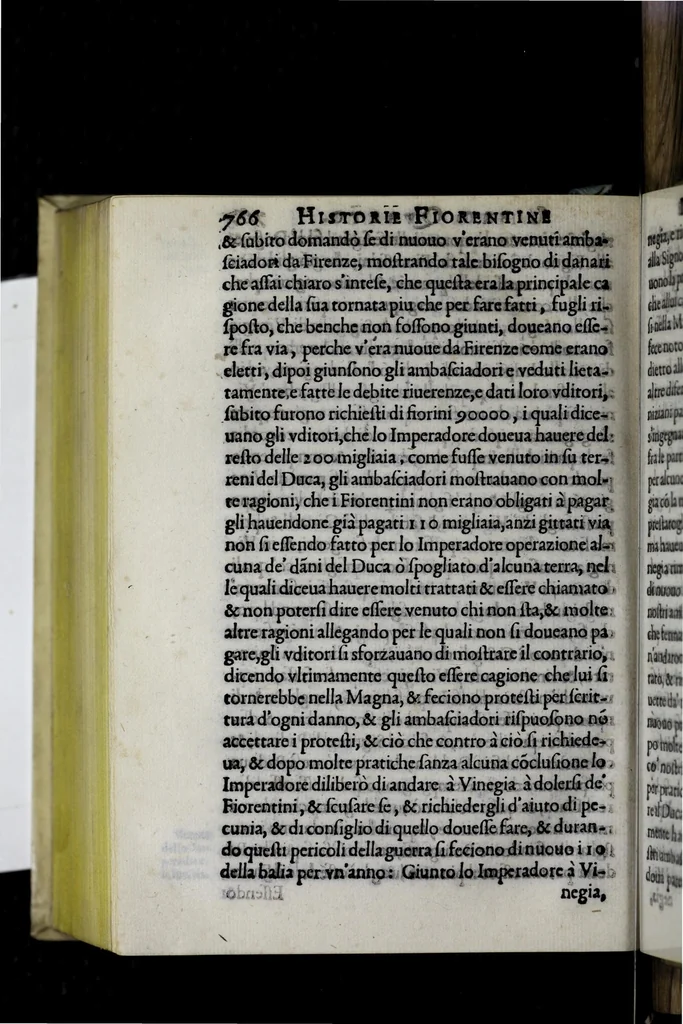 An illustration from Historia fiorentina, 1580, leaf 886