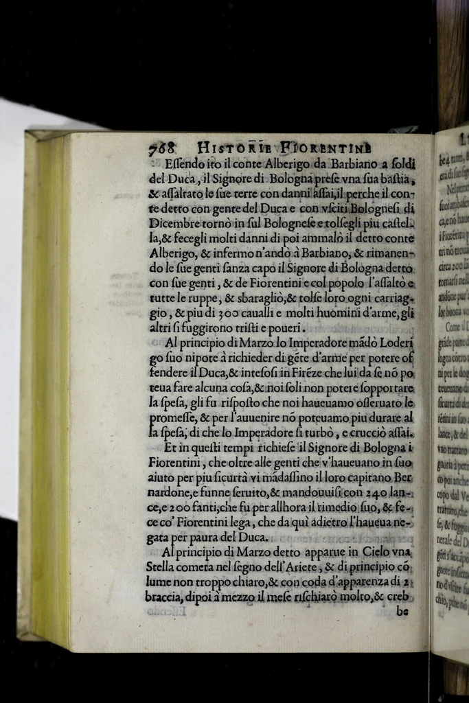 An illustration from Historia fiorentina, 1580, leaf 892