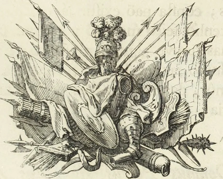 An illustration from Historia genealogica da casa real portugueza : desde a sua origem até o presente, com as familias illustres, que precedem dos reys, e dos serenissimos duques de Bragança ..., 1735, leaf 316