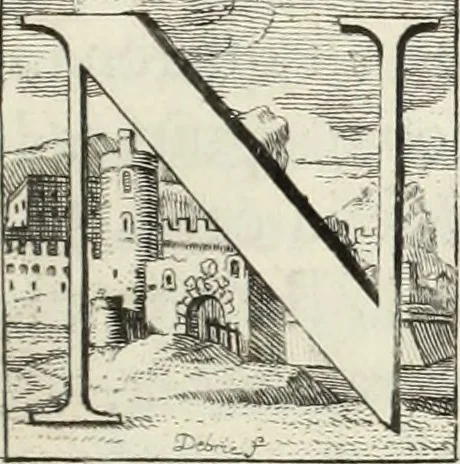 An illustration from Historia genealogica da casa real portugueza : desde a sua origem até o presente, com as familias illustres, que precedem dos reys, e dos serenissimos duques de Bragança ..., 1735, leaf 624