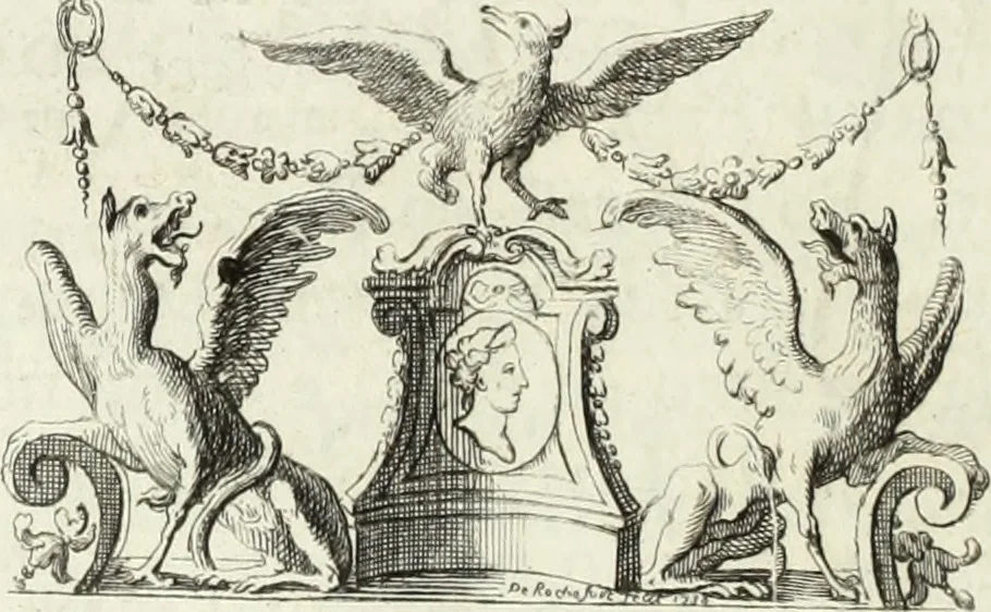An illustration from Historia genealogica da casa real portugueza : desde a sua origem até o presente, com as familias illustres, que precedem dos reys, e dos serenissimos duques de Bragança ..., 1735, leaf 665