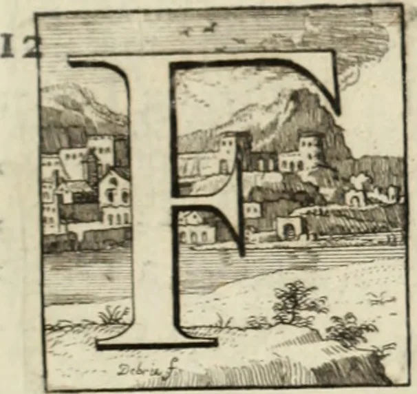 An illustration from Historia genealogica da casa real portugueza : desde a sua origem até o presente, com as familias illustres, que precedem dos reys, e dos serenissimos duques de Bragança ..., 1735, leaf 672