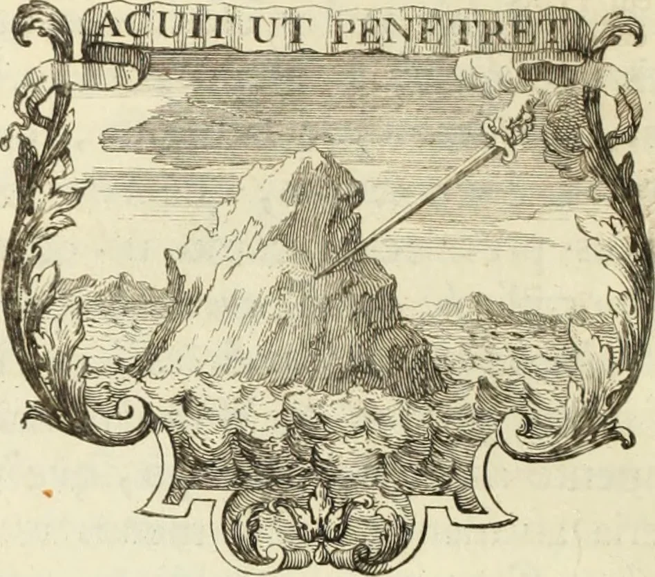 An illustration from Historia genealogica da casa real portugueza : desde a sua origem até o presente, com as familias illustres, que precedem dos reys, e dos serenissimos duques de Bragança ..., 1735, leaf 77