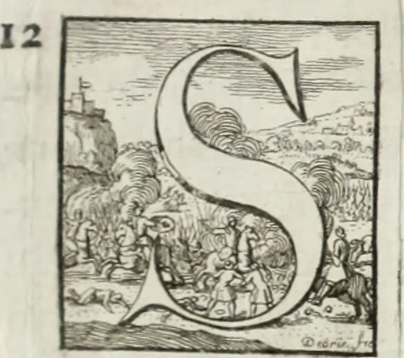 An illustration from Historia genealogica da casa real portugueza : desde a sua origem até o presente, com as familias illustres, que precedem dos reys, e dos serenissimos duques de Bragança ..., 1735, leaf 126