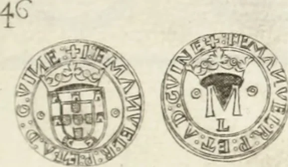 An illustration from Historia genealogica da casa real portugueza : desde a sua origem até o presente, com as familias illustres, que precedem dos reys, e dos serenissimos duques de Bragança ..., 1735, leaf 530