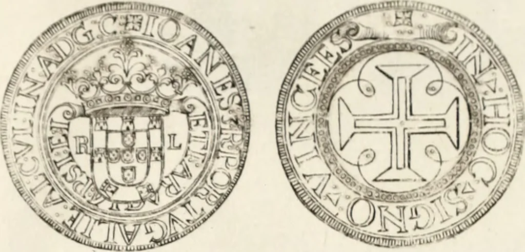 An illustration from Historia genealogica da casa real portugueza : desde a sua origem até o presente, com as familias illustres, que precedem dos reys, e dos serenissimos duques de Bragança ..., 1735, leaf 532