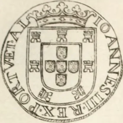 An illustration from Historia genealogica da casa real portugueza : desde a sua origem até o presente, com as familias illustres, que precedem dos reys, e dos serenissimos duques de Bragança ..., 1735, leaf 534