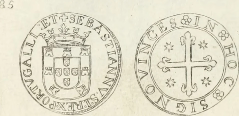 An illustration from Historia genealogica da casa real portugueza : desde a sua origem até o presente, com as familias illustres, que precedem dos reys, e dos serenissimos duques de Bragança ..., 1735, leaf 538