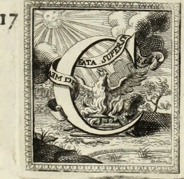 An illustration from Historia genealogica da casa real portugueza : desde a sua origem até o presente, com as familias illustres, que precedem dos reys, e dos serenissimos duques de Bragança ..., 1735, leaf 12