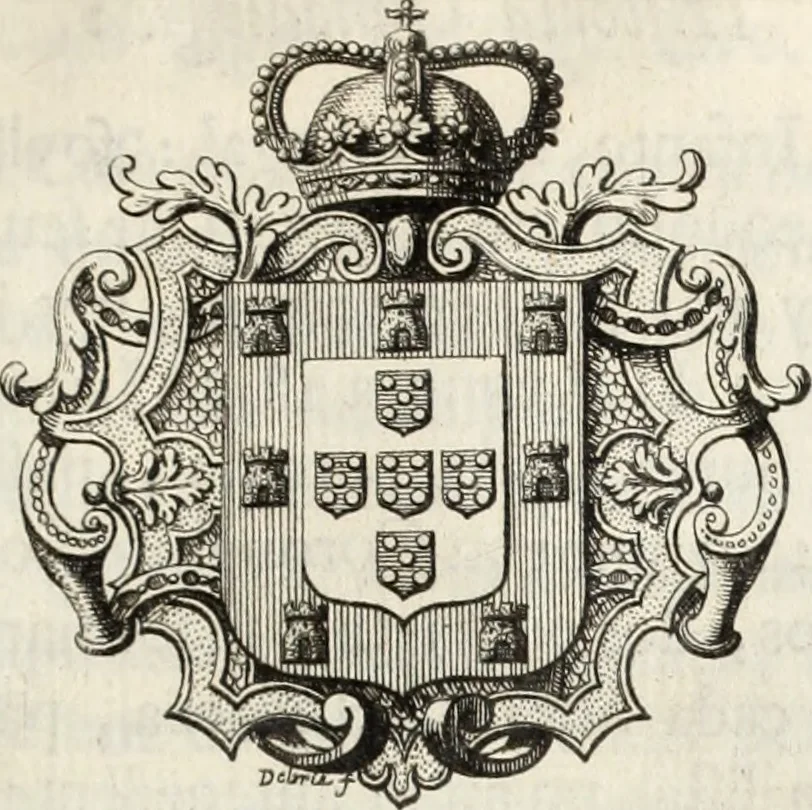 An illustration from Historia genealogica da casa real portugueza : desde a sua origem até o presente, com as familias illustres, que precedem dos reys, e dos serenissimos duques de Bragança ..., 1735, leaf 274