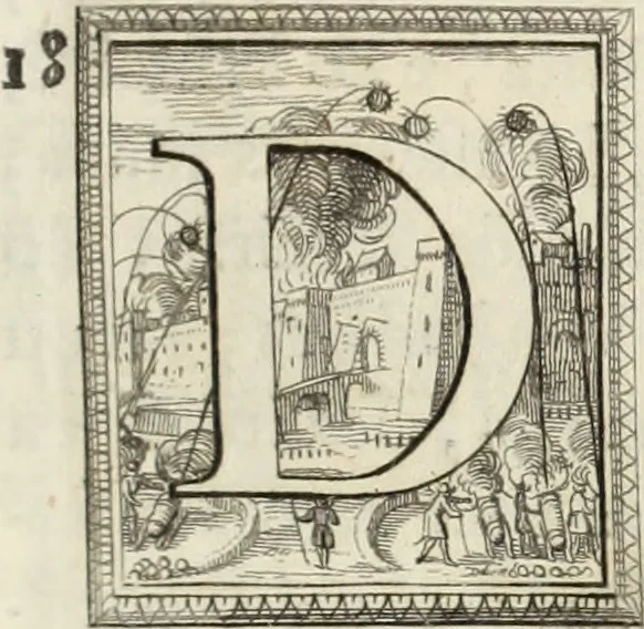 An illustration from Historia genealogica da casa real portugueza : desde a sua origem até o presente, com as familias illustres, que precedem dos reys, e dos serenissimos duques de Bragança ..., 1735, leaf 436