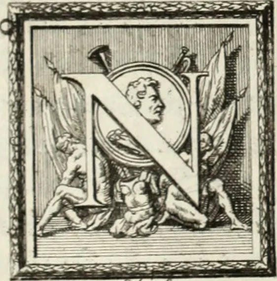 An illustration from Historia genealogica da casa real portugueza : desde a sua origem até o presente, com as familias illustres, que precedem dos reys, e dos serenissimos duques de Bragança, 1735, leaf 382