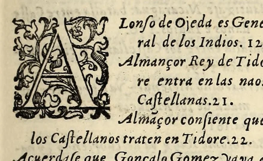 An illustration from Historia general de los hechos de los castellanos en las islas i Tierra Firme del Mar Oceano, 1601, leaf 389