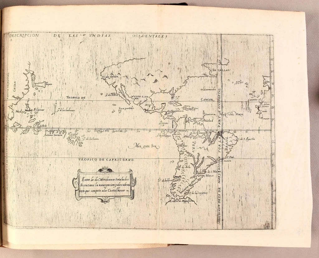 An illustration from Historia general de los hechos de los castellanos en las islas i Tierra Firme del Mar Oceano, 1601, leaf 707