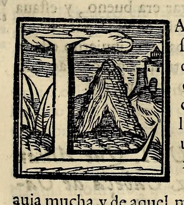 An illustration from Historia general de los hechos de los castellanos en las islas i Tierra Firme del Mar Oceano, 1601, leaf 55