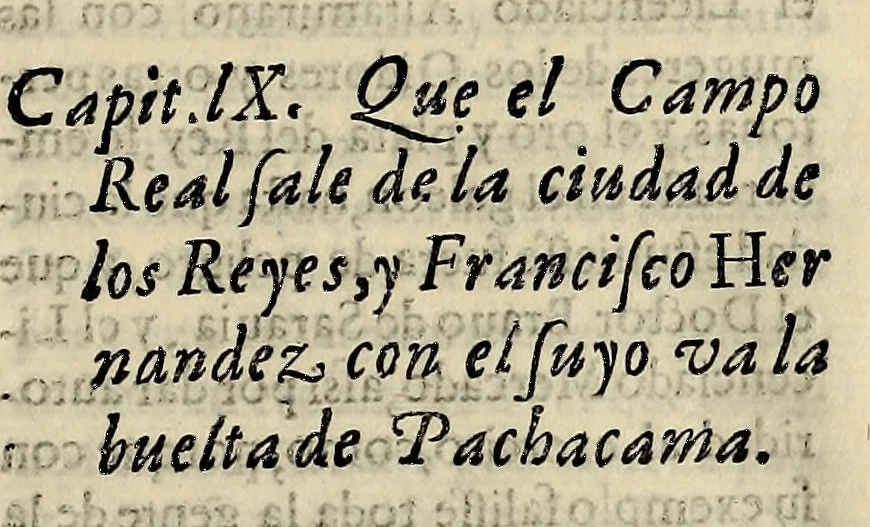An illustration from Historia general de los hechos de los castellanos en las islas i Tierra Firme del Mar Oceano, 1601, leaf 617