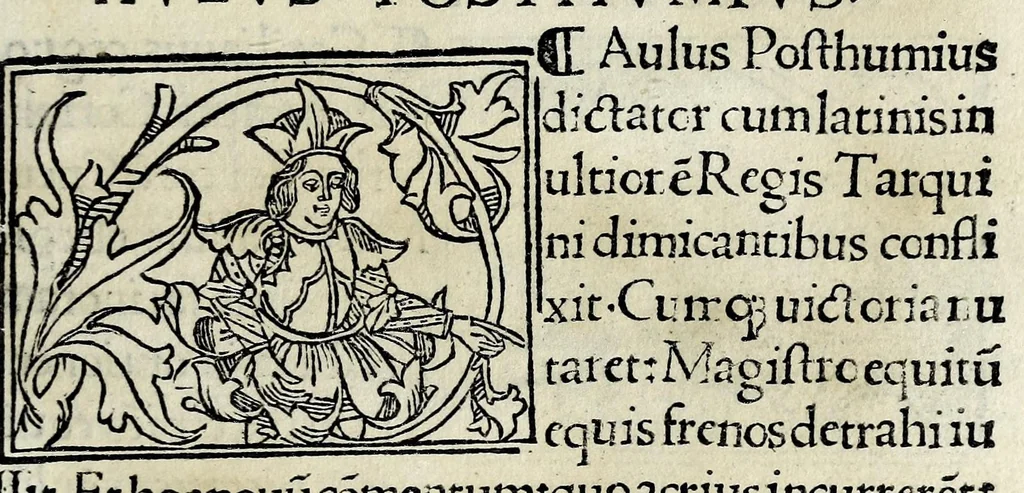 An illustration from Historia illvst. Romanorvm a Iano vsq. ad captam a Gotthis vrbem, 1510, leaf 31