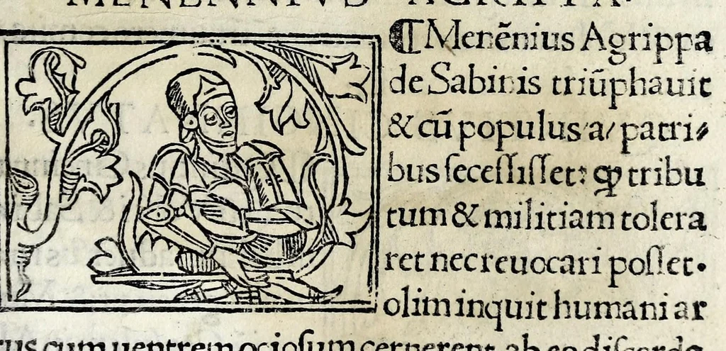 An illustration from Historia illvst. Romanorvm a Iano vsq. ad captam a Gotthis vrbem, 1510, leaf 31