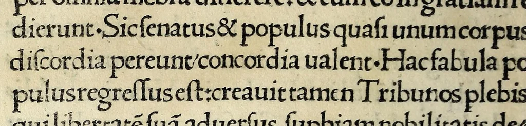 An illustration from Historia illvst. Romanorvm a Iano vsq. ad captam a Gotthis vrbem, 1510, leaf 32