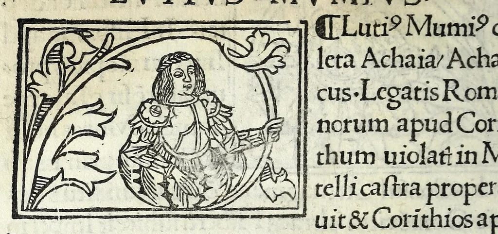 An illustration from Historia illvst. Romanorvm a Iano vsq. ad captam a Gotthis vrbem, 1510, leaf 50