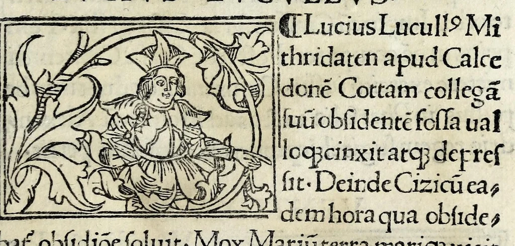 An illustration from Historia illvst. Romanorvm a Iano vsq. ad captam a Gotthis vrbem, 1510, leaf 51