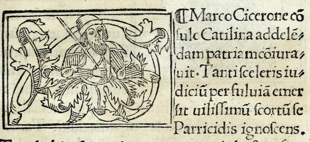 An illustration from Historia illvst. Romanorvm a Iano vsq. ad captam a Gotthis vrbem, 1510, leaf 53