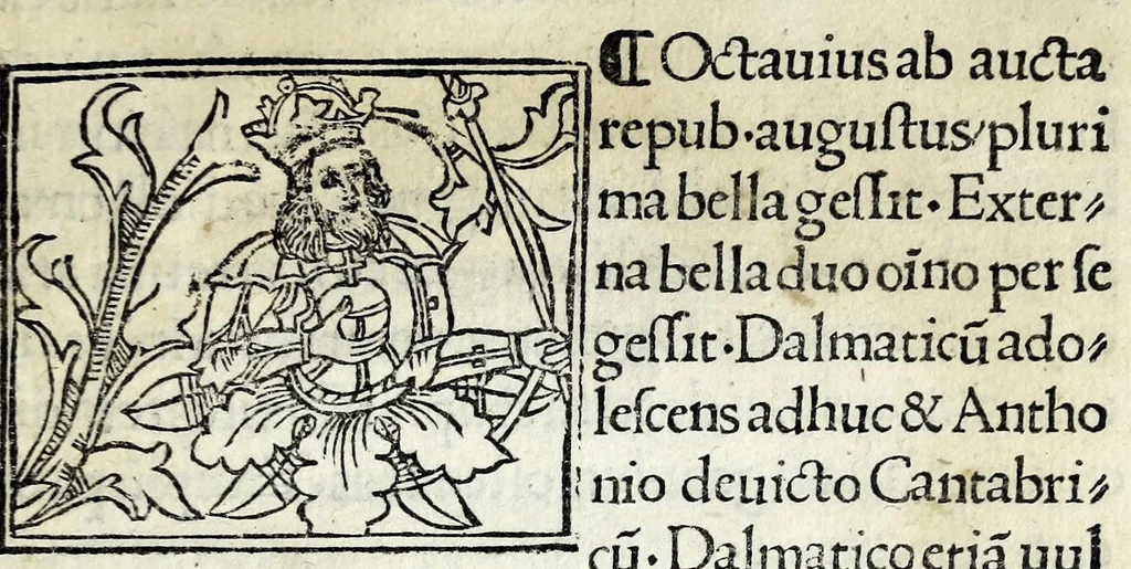 An illustration from Historia illvst. Romanorvm a Iano vsq. ad captam a Gotthis vrbem, 1510, leaf 55