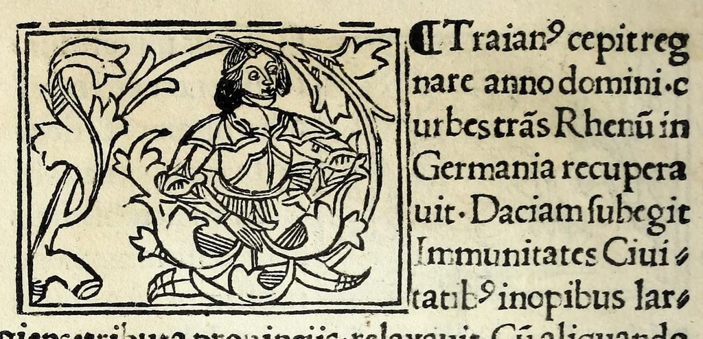 An illustration from Historia illvst. Romanorvm a Iano vsq. ad captam a Gotthis vrbem, 1510, leaf 60