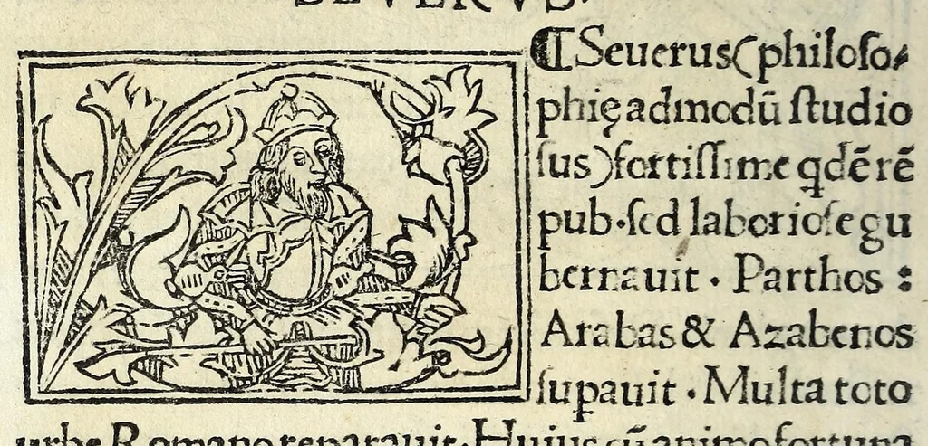 An illustration from Historia illvst. Romanorvm a Iano vsq. ad captam a Gotthis vrbem, 1510, leaf 62