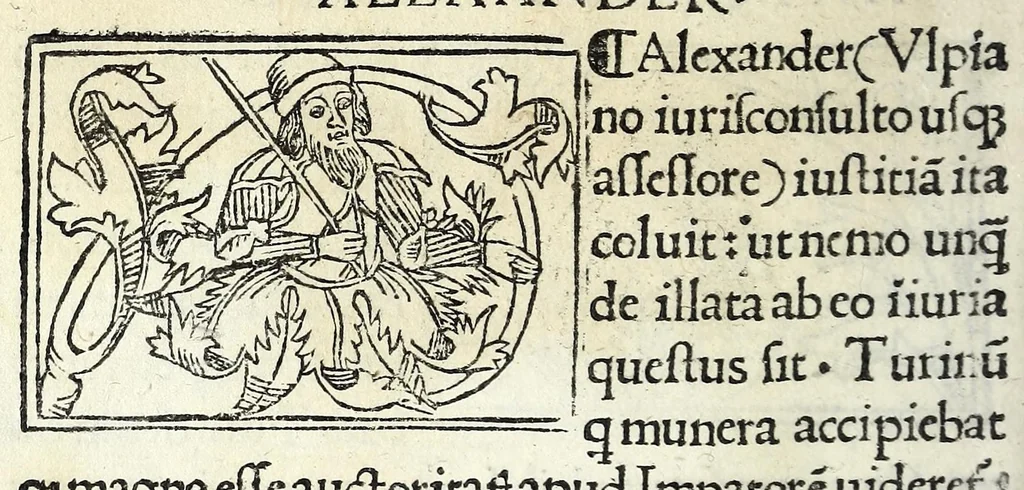 An illustration from Historia illvst. Romanorvm a Iano vsq. ad captam a Gotthis vrbem, 1510, leaf 62