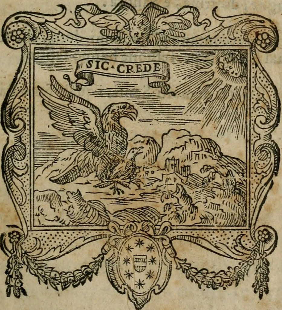 An illustration from Historia monastica di d. Pietro Ricordati, gia Calzolari ... distinta in cinque giornate, 1575, leaf 4
