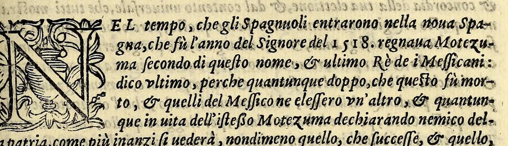 An illustration from Historia naturale, e morale delle Indie,, 1591, leaf 373