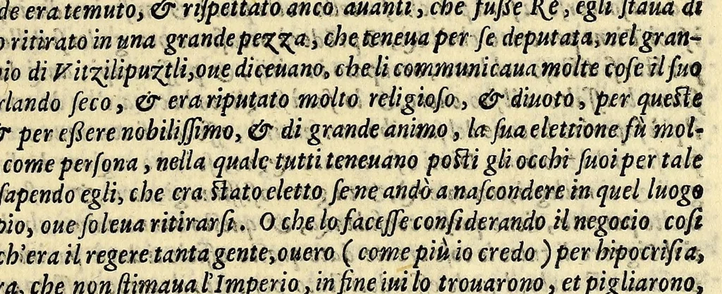 An illustration from Historia naturale, e morale delle Indie,, 1591, leaf 373