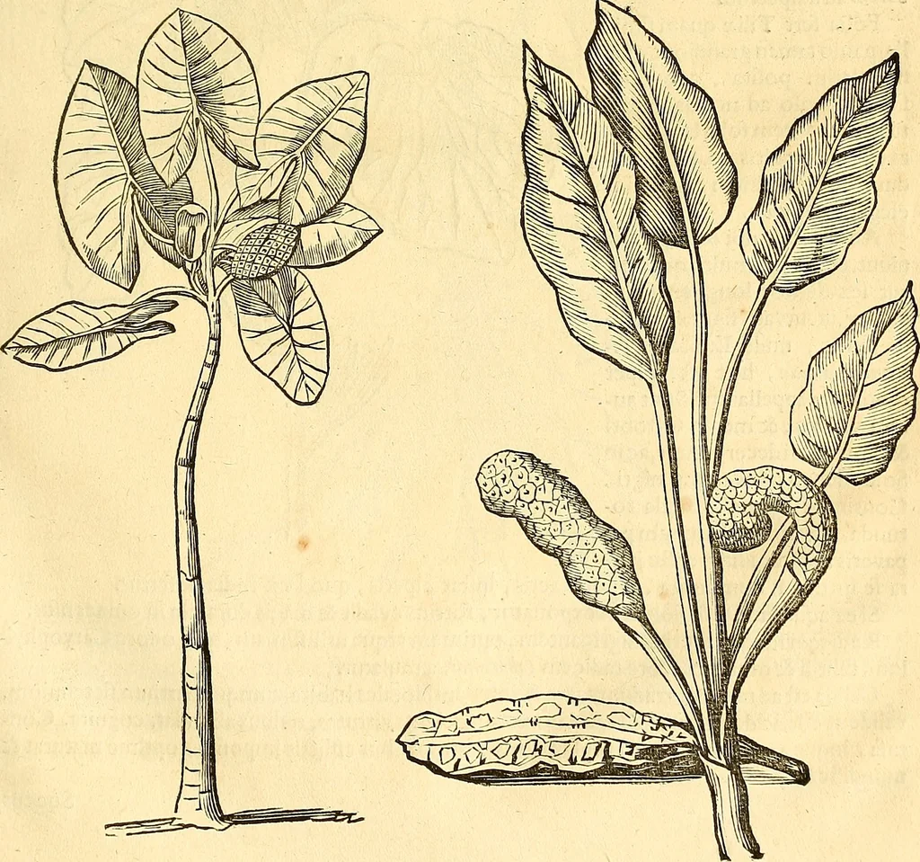 An illustration from Historia naturalis Brasiliae : auspicio et beneficio illustriss. I. Mauriti Com. Nassau illius provinciae et maris summi praefecti adornata : in qua non tantum plantae et animalia, sed et indigenarum morbi, ingenia et mores describuntur et iconibus supra quingentas illustrantur, 1648, leaf 120