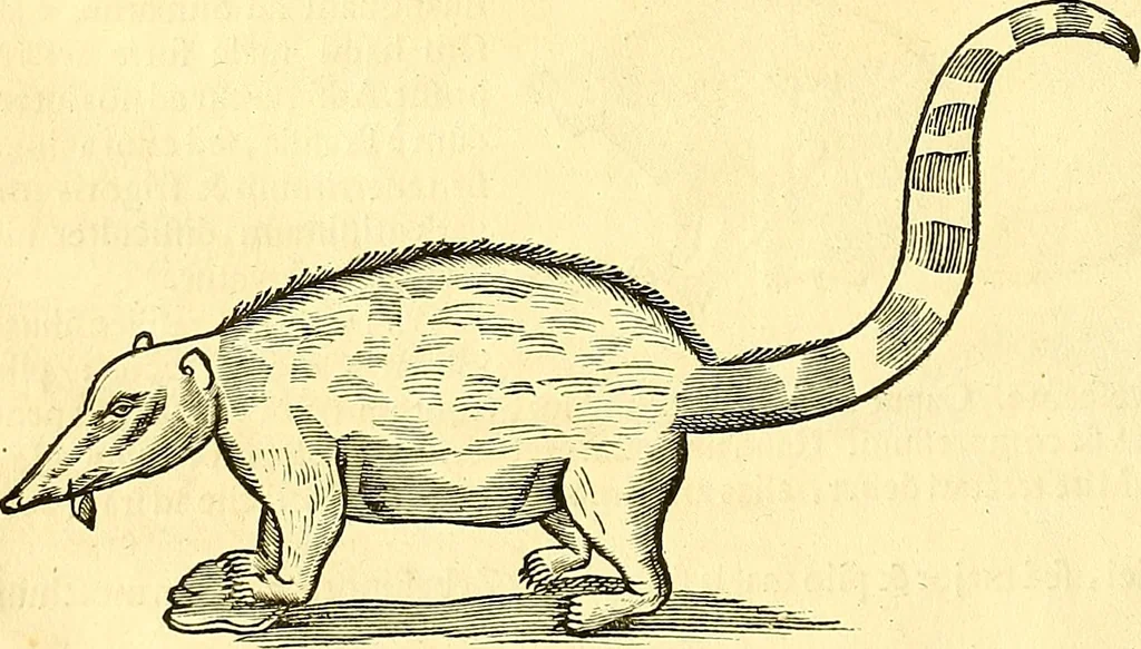 An illustration from Historia naturalis Brasiliae : auspicio et beneficio illustriss. I. Mauriti Com. Nassau illius provinciae et maris summi praefecti adornata : in qua non tantum plantae et animalia, sed et indigenarum morbi, ingenia et mores describuntur et iconibus supra quingentas illustrantur, 1648, leaf 377