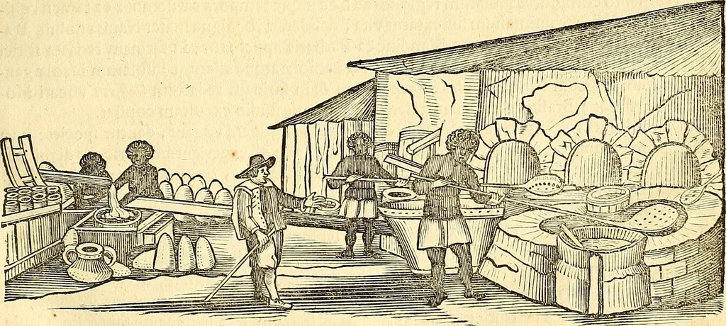 An illustration from Historia naturalis Brasiliae : auspicio et beneficio illustriss. I. Mauriti Com. Nassau illius provinciae et maris summi praefecti adornata : in qua non tantum plantae et animalia, sed et indigenarum morbi, ingenia et mores describuntur et iconibus supra quingentas illustrantur, 1648, leaf 68