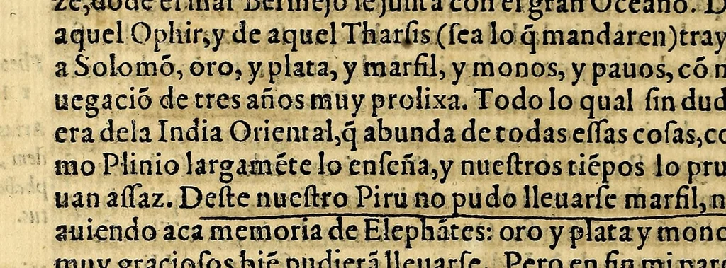 An illustration from Historia natural y moral delas Indias, : en que se tratan las cosas notables del cielo, y elementos, metales ... y guerras de los Indios., 1590, leaf 60