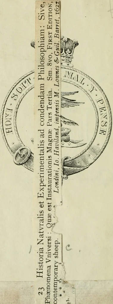 An illustration from Historia natvralis et experimentalis ad condendam philosophiam; sive, Phaenomena vniversi, quae est Instaurationis magnae pars tertia, 1622, leaf 1