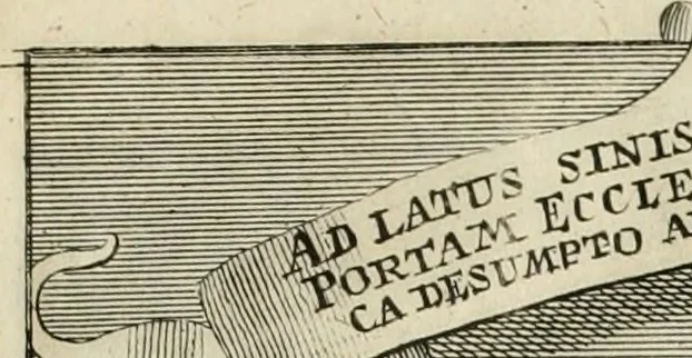An illustration from Historica notitia rerum Boicarum : symbolis ac figuris aeneis illustrata : in funere Caroli VII. Romanorum Imperatoris semp. aug. virtutum triumpho, solemnium quondam occasione exequiarum, accommodata : cui accedit in fine oratio funebris in laudem optimi ejusdem Caesaris, anno 1745 habita, 1746, leaf 40