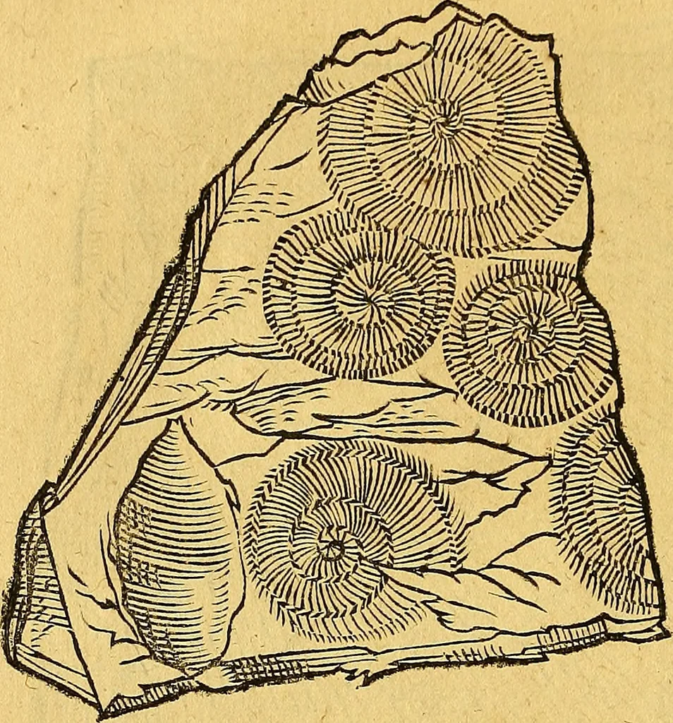 An illustration from Historia novi et admirabilis fontis balneique Bollensis in Ducatu Vvirtembergico ad acidulas Goepingenses ..., 1598, leaf 335