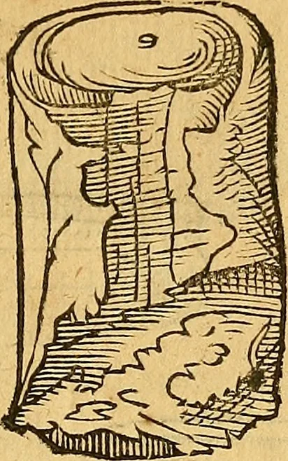An illustration from Historia novi et admirabilis fontis balneique Bollensis in Ducatu Wirtembergico ad acidulas Goepingenses : mandato illustris. principis ac D.D. Frid. Ducis Vvirtemberg. et Teccensis. Comitis Montisbelig. &c. ac Equ. Ord. Reg. Gall. ad subditorum omniumqu[e] vicinorum & exterorum emolumentum ob vires insignes adornati,, 1598, leaf 378