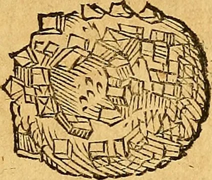 An illustration from Historia novi et admirabilis fontis balneique Bollensis in Ducatu Wirtembergico ad acidulas Goepingenses : mandato illustris. principis ac D.D. Frid. Ducis Vvirtemberg. et Teccensis. Comitis Montisbelig. &c. ac Equ. Ord. Reg. Gall. ad subditorum omniumqu[e] vicinorum & exterorum emolumentum ob vires insignes adornati,, 1598, leaf 392