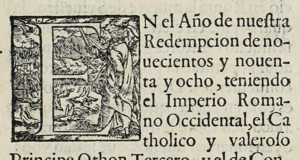 An illustration from [Historia pontifical y catholica : en la qual ... se contienen las vidas y hechos notables de todos los summos pontifices romanos ...], 1578, leaf 555