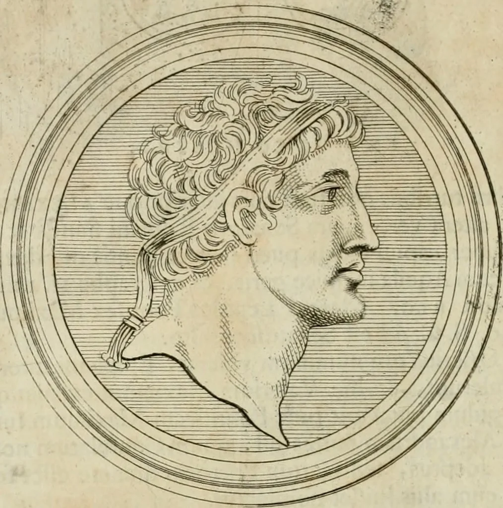 An illustration from Historia Ptolemaeorum Aegypti regum : ad fidem numismatum accommodata, 1701, leaf 111