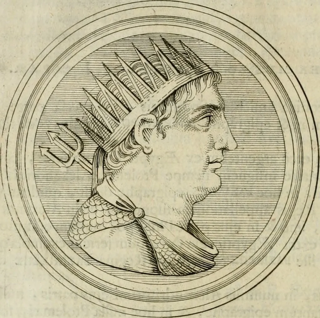 An illustration from Historia Ptolemaeorum Aegypti regum : ad fidem numismatum accommodata, 1701, leaf 157