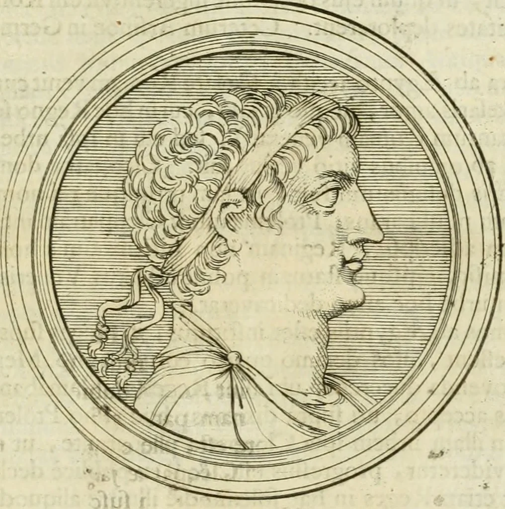 An illustration from Historia Ptolemaeorum Aegypti regum : ad fidem numismatum accommodata, 1701, leaf 186