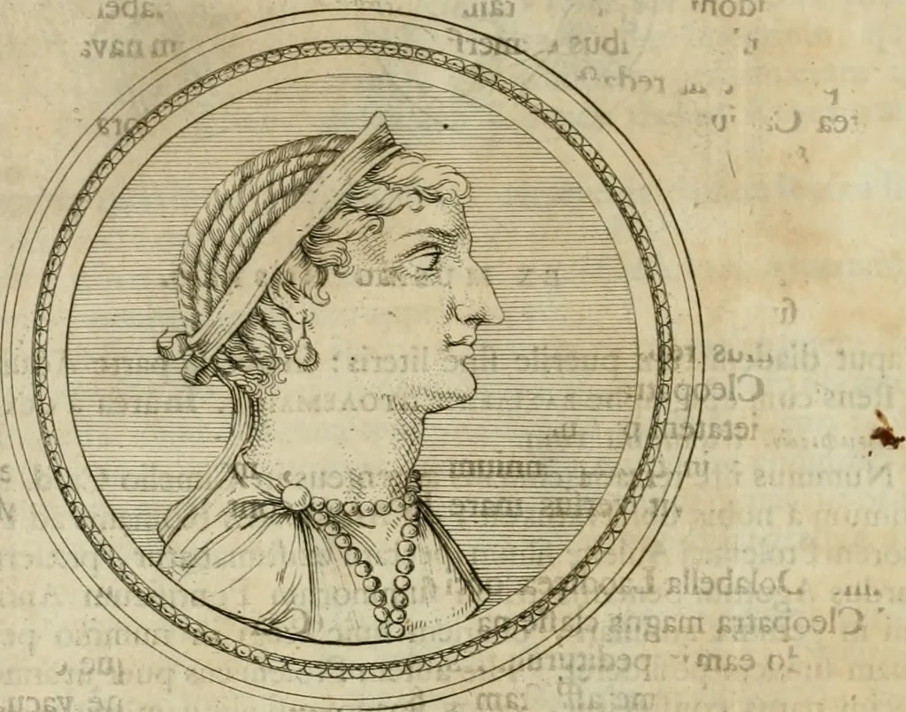 An illustration from Historia Ptolemaeorum Aegypti regum : ad fidem numismatum accommodata, 1701, leaf 189