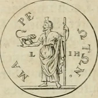 An illustration from Historia Ptolemaeorum Aegypti regum : ad fidem numismatum accommodata, 1701, leaf 231