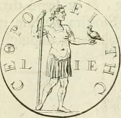 An illustration from Historia Ptolemaeorum Aegypti regum : ad fidem numismatum accommodata, 1701, leaf 238